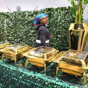 Ensemble d'ustensiles de cuisine de restauration commerciale <span class=keywords><strong>bougie</strong></span> marmite chauffante <span class=keywords><strong>chauffe</strong></span>-plats présentoir de buffet de nourriture <span class=keywords><strong>chauffe</strong></span>-<span class=keywords><strong>plat</strong></span> - Product Image 4