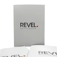 Porta Tarjetas con Logotipo Personalizado Sliver Logo Office Supplies, Dos Bolsillos, Carpetas para Papel A4