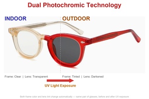 Nuovi Occhiali <span class=keywords><strong>da</strong></span> Sole 2026 con Montature e <span class=keywords><strong>Lenti</strong></span> Fotocromatiche, Protezione UV380, Occhiali Alla Moda Unisex - Product Image 2