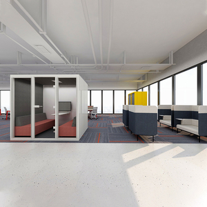 Venta al por mayor aislado al aire libre a prueba <span class=keywords><strong>de</strong></span> sonido portátil <span class=keywords><strong>de</strong></span> oficina Pod cabina <span class=keywords><strong>de</strong></span> teléfono sala <span class=keywords><strong>de</strong></span> reuniones móvil Multi-persona <span class=keywords><strong>de</strong></span> trabajo <span class=keywords><strong>de</strong></span> oficina Pod - Product Image 4