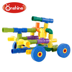 Onshine Water Pipe Building Blocks 72 Pcs <b>Educational</b> <b>Toy</b> For Children Aged 3-6 Years Plastic Construction Set - Product Image 2