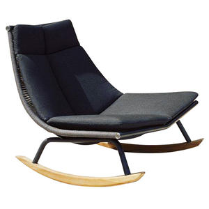 Fauteuil à bascule en rotin d'extérieur, canapé <span class=keywords><strong>de</strong></span> patio, chaise <span class=keywords><strong>de</strong></span> <span class=keywords><strong>jardin</strong></span> à une place, balançoire pour balcon, détente et loisirs - Product Image 2
