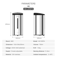 Xiaomi — distributeur de savon à infrarouge automatique de 1100ml, sans contact, en acier inoxydable, nouveau, créatif,  AK1206