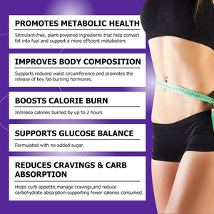High Quality Herbal Slim Burn Metabolism Gummies Appetite Suppression Weight Loss Gummies Reduce Cravings Carb Absorption - Product Image 6