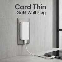 Chargeur rapide GaN ultra-fin Maple A-65W avec prises pliables |   Double Port PD 3.0 QC3.0 (USB-A/USB-C) Écologique 2A Compatible avec les Ordinateurs Portables