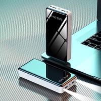 Ide Hadiah yang Dapat Disesuaikan Power Bank Kapasitas Besar 50000mah 20000mah Multi Warna Stasiun Pengisian Daya Power Bank