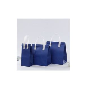 High Quality Ecycled Bag Wholesale NonWoven Cooler Bags with Zipper Folding Food Delivery Cooler Lunch Bag - Product Image 2