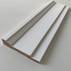 Moldura de unión para suelo y pared de pino imprimado blanco, superficie lisa, para molduras decorativas de pared inferior, suministro para constructores, venta al por mayor, directo de fábrica - Product Image 4