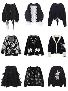 Cardigan tricoté décontracté <span class=keywords><strong>gris</strong></span> pour femme, nouvelle collection automne 2025, col roulé, vêtement d'extérieur en nylon/acrylique de haute qualité, anti-boulochage - Product Image 6