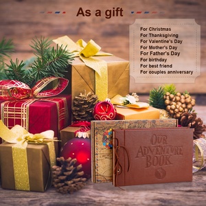 Album fotografico personalizzato con Logo in rilievo con Scrapbook il nostro <span class=keywords><strong>libro</strong></span> di <span class=keywords><strong>avventura</strong></span> regalo Souvenir Album retrò a fogli mobili - Product Image 6