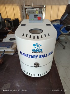 Molino de bolas planetario vertical de 4 estaciones de alta capacidad, excelente oferta, instrumento de laboratorio, 220V, 65Kg, 1 año de garantía - Product Image 3