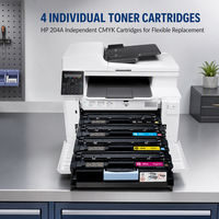 Untuk Printer Multifungsi Laser Warna H P Color LaserJet Pro MFP M181fw A4 dengan Toner Starter, Cetak, Salin, Pindai, Faks, WiFi
