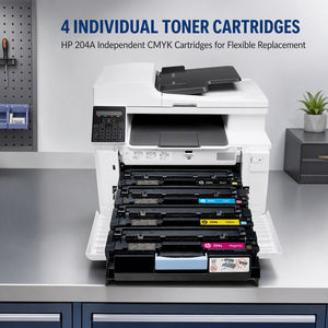 Imprimante multifonction laser couleur A4 <span class=keywords><strong>HP</strong></span> <span class=keywords><strong>Color</strong></span> <span class=keywords><strong>LaserJet</strong></span> <span class=keywords><strong>Pro</strong></span> <span class=keywords><strong>MFP</strong></span> <span class=keywords><strong>M181fw</strong></span> avec <span class=keywords><strong>toner</strong></span> de démarrage, impression, copie, numérisation, fax, Wi-Fi - Product Image 2