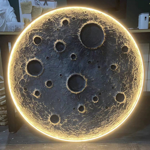 Đèn trần treo tường sáng tạo Đầu giường tròn trang trí Đèn led hiện đại Đèn tường mặt trăng Đèn tường Bắc Âu cho thiết kế nhà - Product Image 4