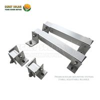 Support solaire pour toit plat, tuiles et mur, support de panneau solaire réglable pour balcon