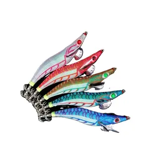 Sáng Squid Jig 3.0 #3.5 # Mồi Câu Cá Egi Nhân Tạo Đồ Gá Lắp Glow AURIE-Q Mực Móc