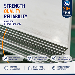 ISO Certified 316L Anti Fingerprint 12mm 1000mm 5x10' Annealed Stainless Steel Sheet for Chemical Processing - Product Image 1