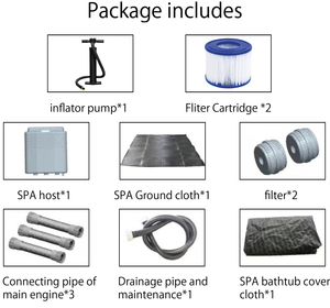 Massage extérieur Bulle <span class=keywords><strong>Gonflable</strong></span> Whirlpool Baignoire Portable Duralble <span class=keywords><strong>Spa</strong></span> Hot Tub - Product Image 4