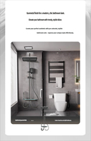 Système de douche numérique moderne en métal à température contrôlée avec affichage numérique – Garantie 5 ans – Solution complète pour salles de bain d'hôtels