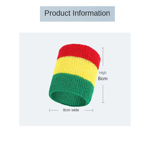 Custom Logo High Elastic Terry Cloth Sports Basketball Headband Exercise Tennis Sweatband Cotton <strong>Wristbands</strong> Sweat Head Band Set - Product Image 6