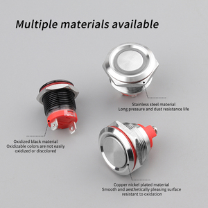 16/19/22mm Heavy Current Metal Push Button <strong>Switch</strong> <strong>LED</strong> Latch/momentary Push <strong>Switch</strong> <strong>LED</strong> Light IP65 <strong>LED</strong> <strong>Switch</strong> - Product Image 4