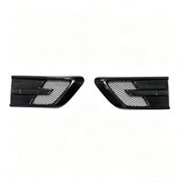 Couvre-aération de pare-chocs en fibre de carbone pour Mercedes Benz Classe C W205 C63 C200 Style Brabus, garniture d'admission d'air, accessoires de tuning automobile