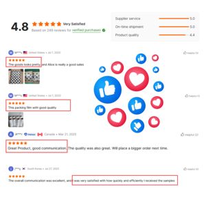 Trung Quốc sản xuất màng co PE trong suốt dùng tay, dùng để đóng gói pallet - Product Image 3