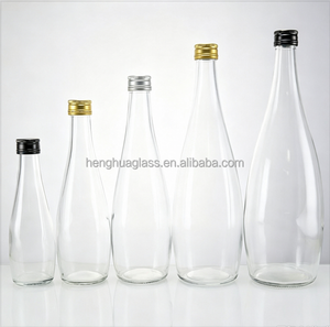 Botella de Agua de Vidrio Directo de Fábrica, 200ml, 330ml, 500ml, 750ml, 1 Litro, Botella de Vidrio para Agua Mineral y Jugo con Tapa de Rosca - Product Image 2