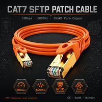 Câble réseau patch GUANNA Cat8 SFTP 10 Gbit/s en cuivre pur, connecteur RJ45 doré, certifié CEROSH pour haute vitesse, prix usine