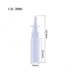 30ml HDPE Plastic Empty White Nasal Spray Pump Cylinder Spray <b>Bottle</b> With Clip Iso 15378 - Product Image 4