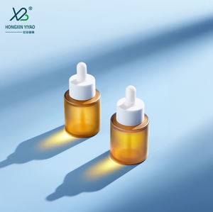 ขวดน้ำค้างแข็งสีน้ำตาล30มล. พร้อมไหล่แบน + ฝาหยดพลาสติก - Product Image 6