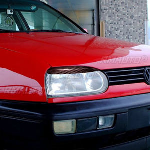 1 paire de couvre-phares en fibre de carbone pour Volkswagen Golf 3 MK3 1992 1993 1994 1995 1996 1997 1998 1999 - Product Image 6