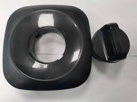 Capuchon de carafe de mixeur électrique noir avec lames en acier inoxydable, pièces de rechange pour usage domestique pour Oster