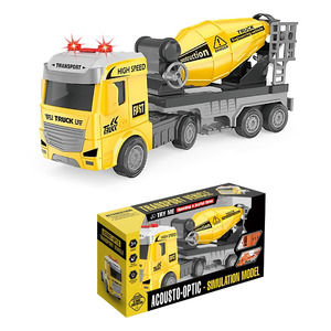 Camion mélangeur à béton acousto-optique personnalisé pour enfants - Véhicule de transport d'ingénierie haute vitesse avec lumières clignotantes - Product Image 1