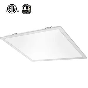 DLC ETL led panel light 0-10V dimmable driver energy saving recessed suspending square flat led panel