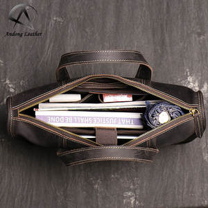Maletín para Portátil de 13 Pulgadas Andong Business, Bolsa de Mensajero de Cuero Genuino de Vaca para Hombre, Bolsos de Hombro de Cuero Crazy Horse para Hombre - Product Image 5
