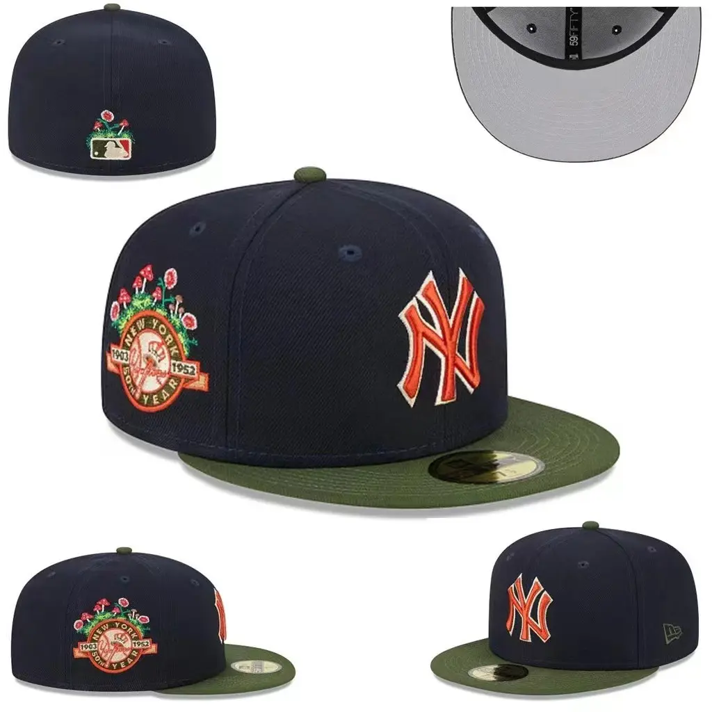 Hoge Kwaliteit Nieuwe Stijl Wit Sox 3d Borduurwerk Sport Caps Getailleerd Honkbal Hoed Op Maat Logo Caps Met Platte Rand