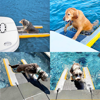 Haute qualité personnalisé LogoGonflable bateau chien échelle montée rampe plate-forme gonflable rampe d'eau pour chien