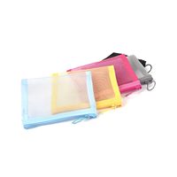 5 pièces beauté maquillage rouge à lèvres cosmétique accessoires organisateur Mini fermeture éclair maille sacs petit Kit de voyage pochette de rangement