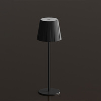 Lampe de table décorative LED sans fil à design plissé créatif, rechargeable par USB, pour restaurant, chambre et salon