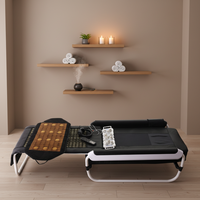 Nouveauté Lit de massage en jade Jade Master V3 V7 V9 pour la chiropratique, la traction de la colonne vertébrale, la thérapie thermique infrarouge, le chauffage, les soins de santé