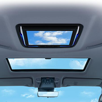 Écran de voiture Android 9.0 2+32G de 13 pouces à bas prix en gros, moniteur de toit de voiture rabattable 12V HD, plafond USB TF HDMl, télévision de voiture pour VR, MVP