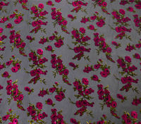 Polyester Coton Soie Velours Velours ignifuge Tissu Velours Burnout Rideau Drapage Tapisserie Jacquard Rideau occultant
