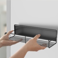 Étagère à épices magnétique murale, organisateur latéral pour réfrigérateur, support multifonctionnel en métal pour bouteilles d'assaisonnement, sans perçage, gain de place