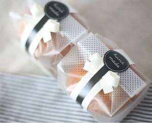 סיטונאי polka שחור שקיות אריזה סרט מדבקות stopp שקיות פלסטיק שקיות עוגיות אפוי מוצרי מזון - Product Image 3