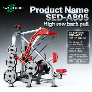 SAERDE Máquina de fuerza para gimnasio, equipo de fitness, máquina combinada de pecho, espalda y hombros con carga de discos, máquina combinada sentada para pecho y espalda. - Product Image 3