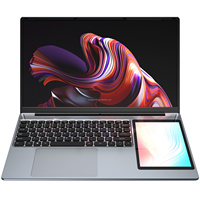 Nuovo Laptop Aziendale 2026 con Doppio Schermo 15.6" + 7", Processore Intel N100, RAM 8GB/16GB + SSD 256GB/512GB/1TB, Ordine all'Ingrosso OEM