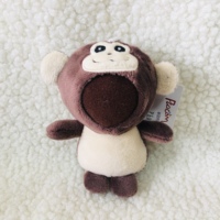 Porte-clés en peluche animaux mignons (abeille, singe, panda) - Boîte surprise - Poupées à visage - Porte-clés en peluche doux - Design d'usine