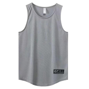 Chaleco deportivo de secado rápido para maratón de verano para hombre, camiseta sin mangas, ajuste holgado para correr, entrenamiento, baloncesto, fitness - Product Image 6