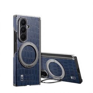 Étui de téléphone pliable en cuir magnétique avec support rotatif pour Samsung Z Fold 7, avec emplacement pour cartes - Product Image 3